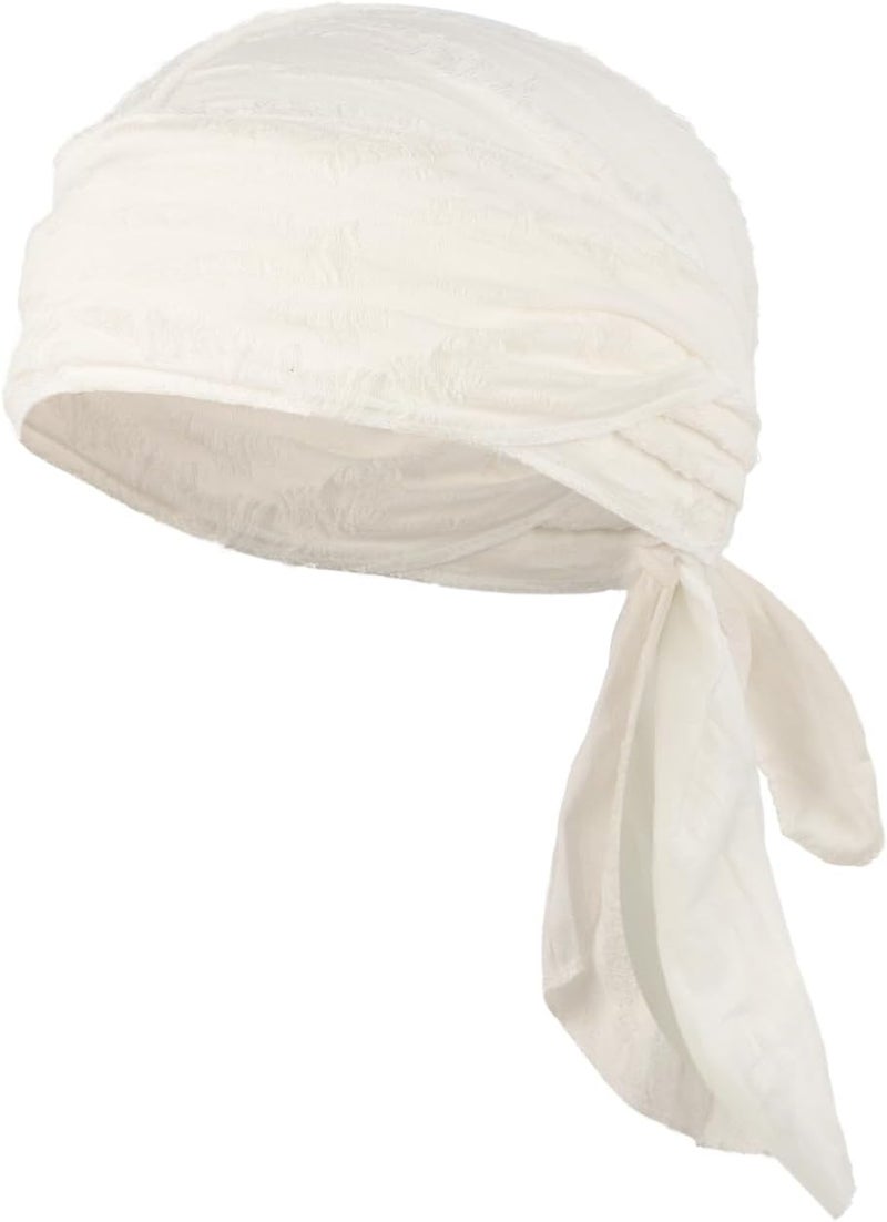 NICEYST Broken Hip Hop Do Rag Skull Cap Bandana Hat Du Rags Pirate Wave Durag Cooling Motorcycle Cycling Cap for Men Women - Image 1